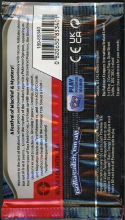 Pokemon Twilight Masquerade Booster Pack - 10 Cards / Pack - Random Art - SEALED - Image 2
