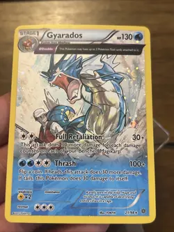 2015 Pokemon XY Ancient Origins Gyarados Holo Rare #21/98 Mid Era Foil TCG - Image 1