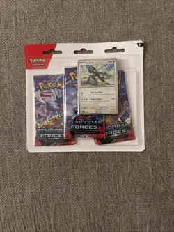 Pokemon TCG Scarlet & Violet Temporal Forces 3 Blister Pack Cyclizar NEW/SEALED - Image 1