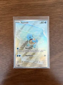 Pokemon TCG Squirtle 170/165 Scarlet & Violet 151 Illustration Rare NM - Image 1