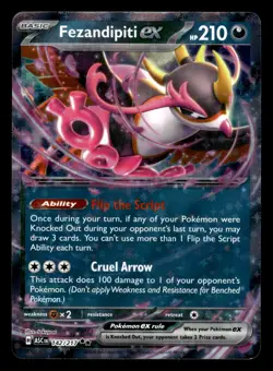 Fezandipiti ex 142/217 Double Rare Ascended Heroes Pokemon Card - Image 1