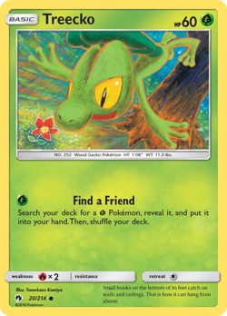 Treecko 20/214 Common | Lost Thunder | Pokemon Card - Image 1