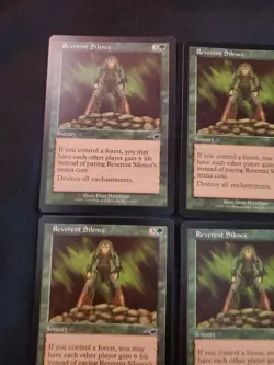 4x Nemesis Reverent Silence #111 NM MTG TCG CCG Playset Magic The Gathering * - Image 2