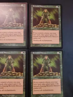 4x Nemesis Reverent Silence #111 NM MTG TCG CCG Playset Magic The Gathering * - Image 3