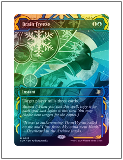 Brain Freeze, Foil, Secrets of Strixhaven Mystical Archive, Magic MTG NM - Image 1