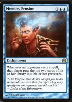MEMORY EROSION Commander 2011 - MTG Magic the Gathering - NM - Image 1