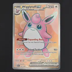 Pokemon TCG Card Wigglytuff ex 187/165 S&V 151 Ultra Rare *English* - NM - Image 1