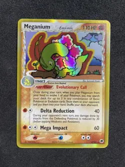 Meganium Dragon Frontiers 4/101 **LP** Pokemon Delta Species Holo Rare 2006 - Image 1
