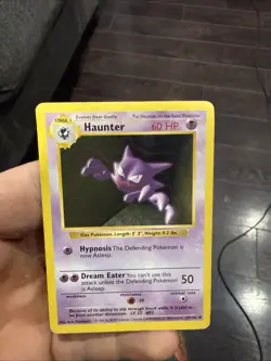| Pokemon Haunter 29/102 Uncommon Base Set Shadowless MP/HP 🔥 | - Image 1