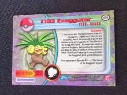 Pokemon - Topps 1999 - #103 Exeggutor - Non Holo - Blue Logo - WTP Hypno NM - Image 2