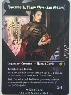 Yawgmoth, Thran Physician By KG 01 Foil-Altered Art Custom Card Creature - Image 1