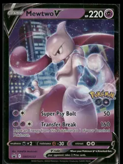 #SWSH223 Mewtwo V SWSH: Sword & Shield Promo Cards - Image 1