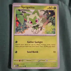 Nintendo Pokemon TCG Sprigatito+Floragato+Meowscarada 9-Card Lot Holo - Image 4
