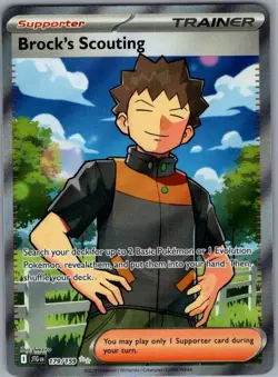 Brock's Scouting 179/159 SV09: Journey Together - Pokemon Card - NM - Image 1