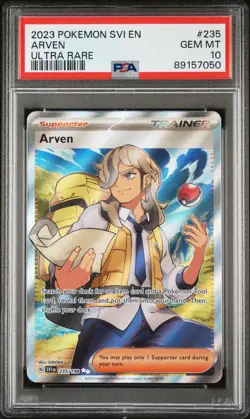 POKEMON SVI EN SCARLET & VIOLET 235 ARVEN ULTRA RARE PSA 10 - Image 1