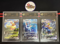 RPA10 Pokemon TCG S-Chinese Jolteon Flareon Vaporeon Vmax CSHC-003 006 009 HOLO - Image 1