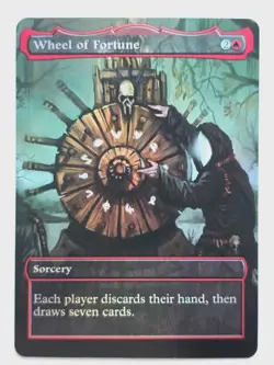 Wheel of Fortune 01 Foil-Altered Art Custom MTG Sorcery - Image 1