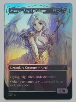 Waifu style Avacyn, Angel of Hope 02 Foil-Altered Art Custom MTG Creature - Image 1