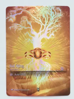 Sol Ring 01 Foil-Altered Art Custom MTG Artifact - Image 1