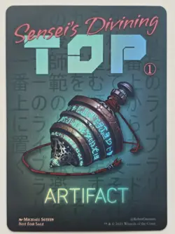 Sensei's Divining Top 01 Foil-Altered Art Custom MTG Artifact - Image 1