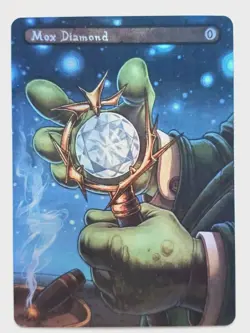 Mox Diamond 01 Foil-Altered Art Custom MTG Artifact - Image 1