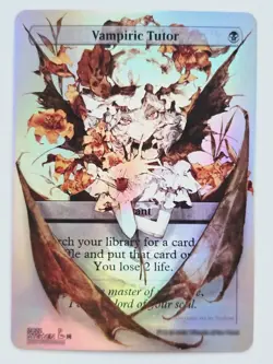 Waifu style Vampiric Tutor 01 Foil-Altered Art Custom MTG Instant - Image 1