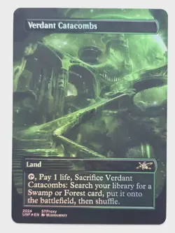 Fetch Land 02 Set Foil-Altered Art Custom MTG Misty Rainforest Scalding Tarn - Image 2