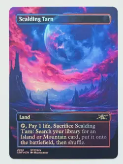 Fetch Land 02 Set Foil-Altered Art Custom MTG Misty Rainforest Scalding Tarn - Image 3