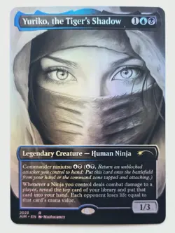 Waifu style Yuriko, the Tiger's Shadow 03 Foil-Altered Art Custom MTG Creature - Image 1