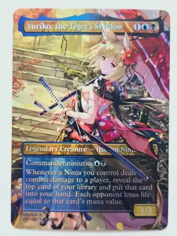 Waifu style Yuriko, the Tiger's Shadow 02 Foil-Altered Art Custom MTG Creature - Image 1