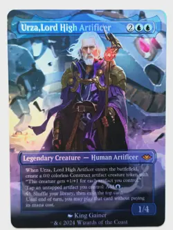 Urza, Lord High Artificer By KG 01 Foil-Altered Art Custom Creature - Image 1