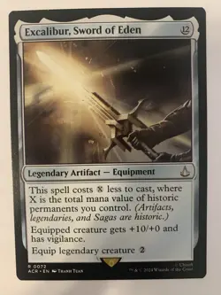 NM Excalibur, Sword of Eden, MTG, Assassin's Creed, Magic the Gathering, 72 - Image 1