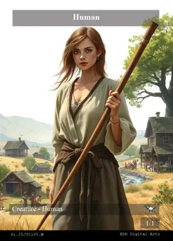 Cat Warrior / Human Token EDH Digital Arts Tokens MTG Magic The Gathering - Image 3