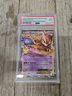 PSA 9 2021 Pokemon Celebrations Mewtwo EX Class. Coll.- Next Destinies - Image 1