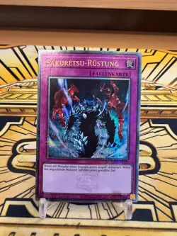Yugioh Sakuretsu Rustung RA03-DE130 Quarter Century Rare - Image 1