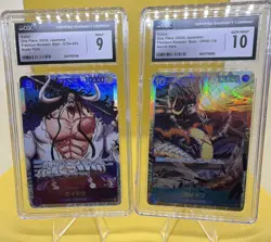 Bandai One Piece Premium Booster Kaido CGC 9 SR & CGC 10 SEC Japanese 2024 Lot - Image 1
