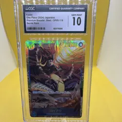 Bandai One Piece Premium Booster Kaido CGC 9 SR & CGC 10 SEC Japanese 2024 Lot - Image 4