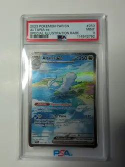 PSA 9 MINT Altaria Ex Special Illustration Rare Pokemon Paradox Rift 253/182 - Image 1