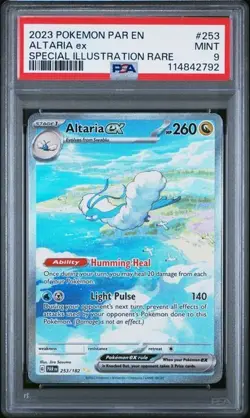 PSA 9 MINT Altaria Ex Special Illustration Rare Pokemon Paradox Rift 253/182 - Image 3