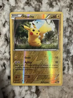 Pokemon Pikachu TCG Breakthrough Card 48/162 Regular Common Reverse Holo - Image 1