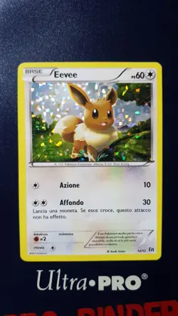 Pokemon TCG EEVEE HOLO 12/12 McDonalds EU Promo 2016 (MCD16) ITALIAN ITA Card - Image 1