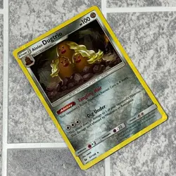 Alolan Dugtrio 87/149 Pokemon Card Rare Reverse Holo Sun and Moon Free UK P&P - Image 3