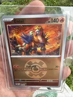 Entei 025/217 ASC Star Rare Basic Volcano HP 140 Flare Fall 30+ Pokemon TCG Card - Image 1