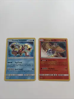 Shining Volcanion and Shining Ho-Oh (Misprint) Pokemon Card Bundle,Both Cards NM - Image 1