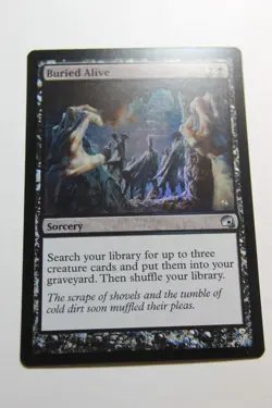 MTG Buried Alive x1-Foil -Premium Deck Series: Graveborn-Lightly Played - Image 1