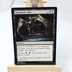 MTG Magic the Gathering Razaketh's Rite (74/257) Hour of Devastation NM Near Min - Image 1