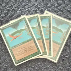 MTG Birds of Paradise x4 Playset 1995 ***Signed Mark Poole English - Image 1