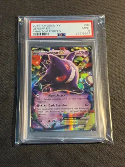Pokemon TCG XY Phantom Forces Gengar EX 34/119 Holo PSA 9 - Image 3