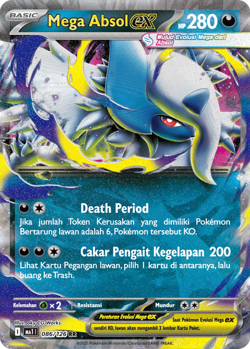 [NM] Mega Absol ex 086/126 MA1 | Evolusi Mega Set | Pokemon Indonesian - Image 1