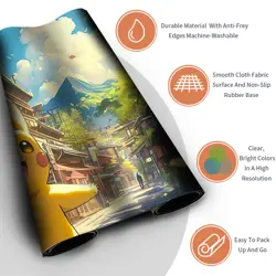 New Pokemon Pikachu Playmat with Free Bag | Pokemon TCG Playmat | 391656 - Image 3